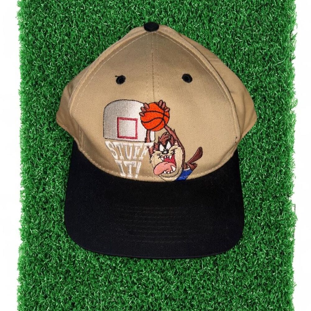 1996 Warner Bros. Looney Tunes Taz Basketball Snapback Cap #basketball #retro